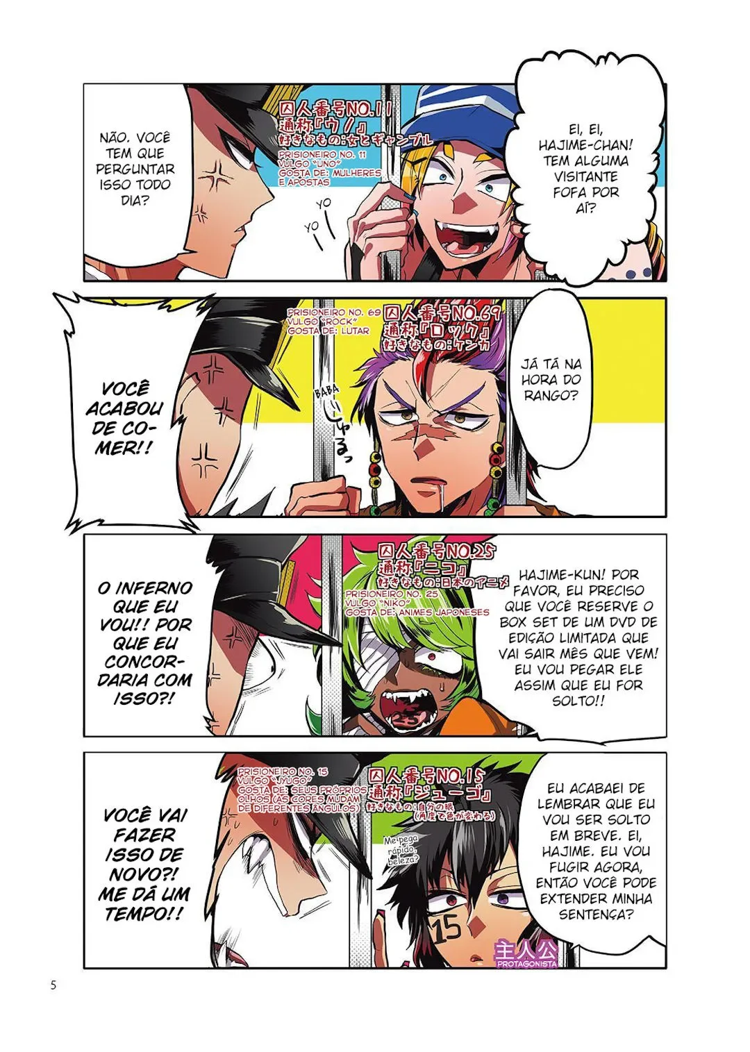 Nanbaka: A PrisÃ£o Mais Fera do Mundo capitulo 1 pagina 5