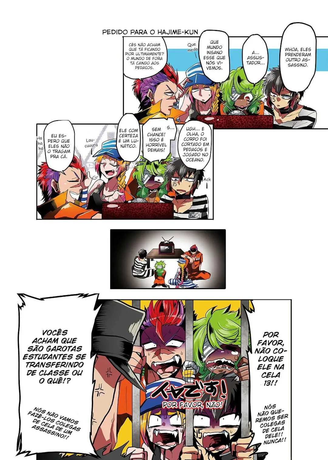 Nanbaka: A PrisÃ£o Mais Fera do Mundo capitulo 1 pagina 6