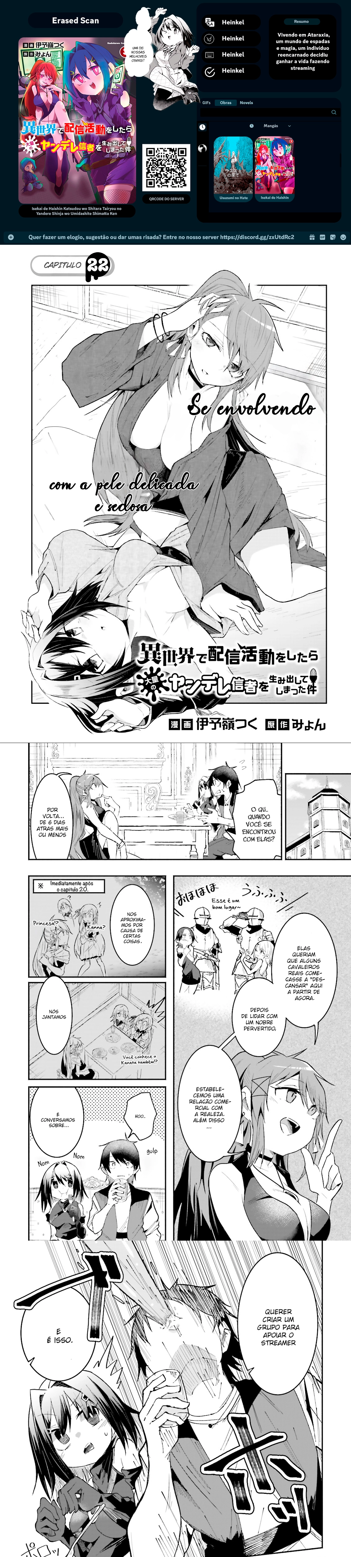 Isekai de Haishin Katsudou wo Shitara Tairyou no Yandere Shinja wo Umidashite Shimatta Ken capitulo 22 pagina 1