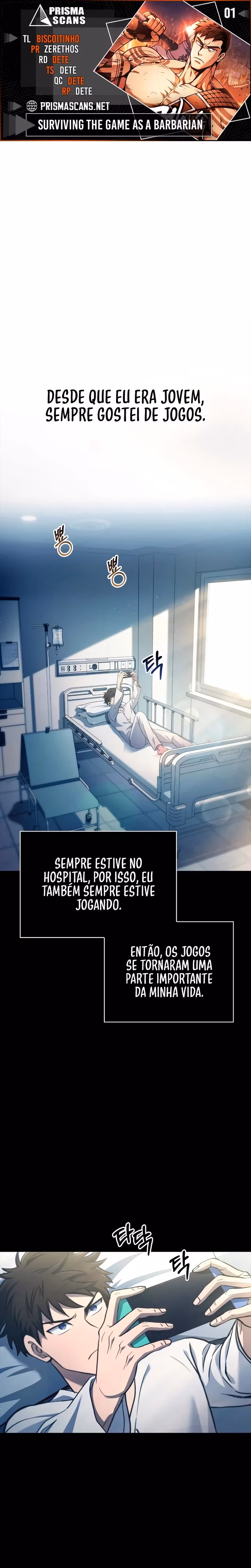 Sobrevivendo no Jogo como um Bárbaro capitulo 1 pagina 1