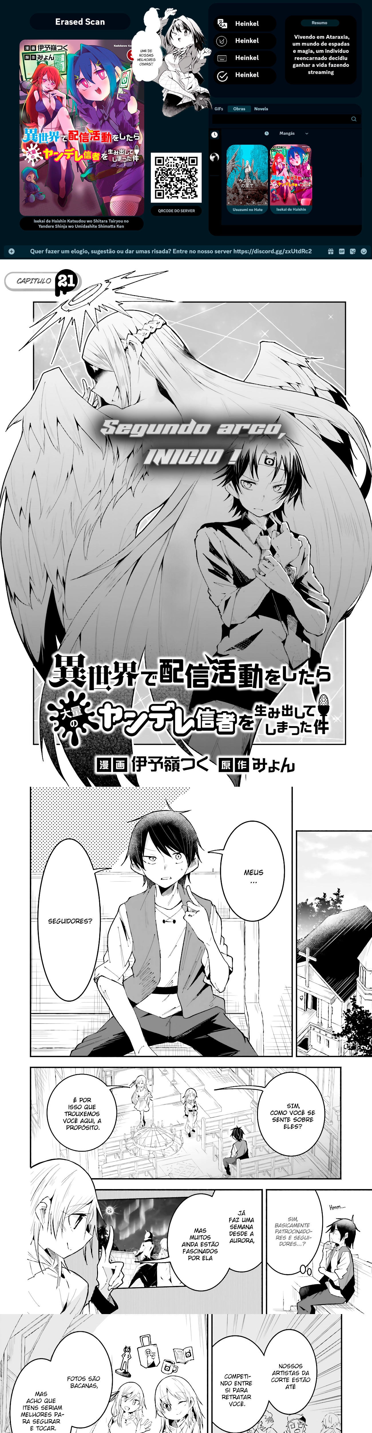 Isekai de Haishin Katsudou wo Shitara Tairyou no Yandere Shinja wo Umidashite Shimatta Ken capitulo 21 pagina 1