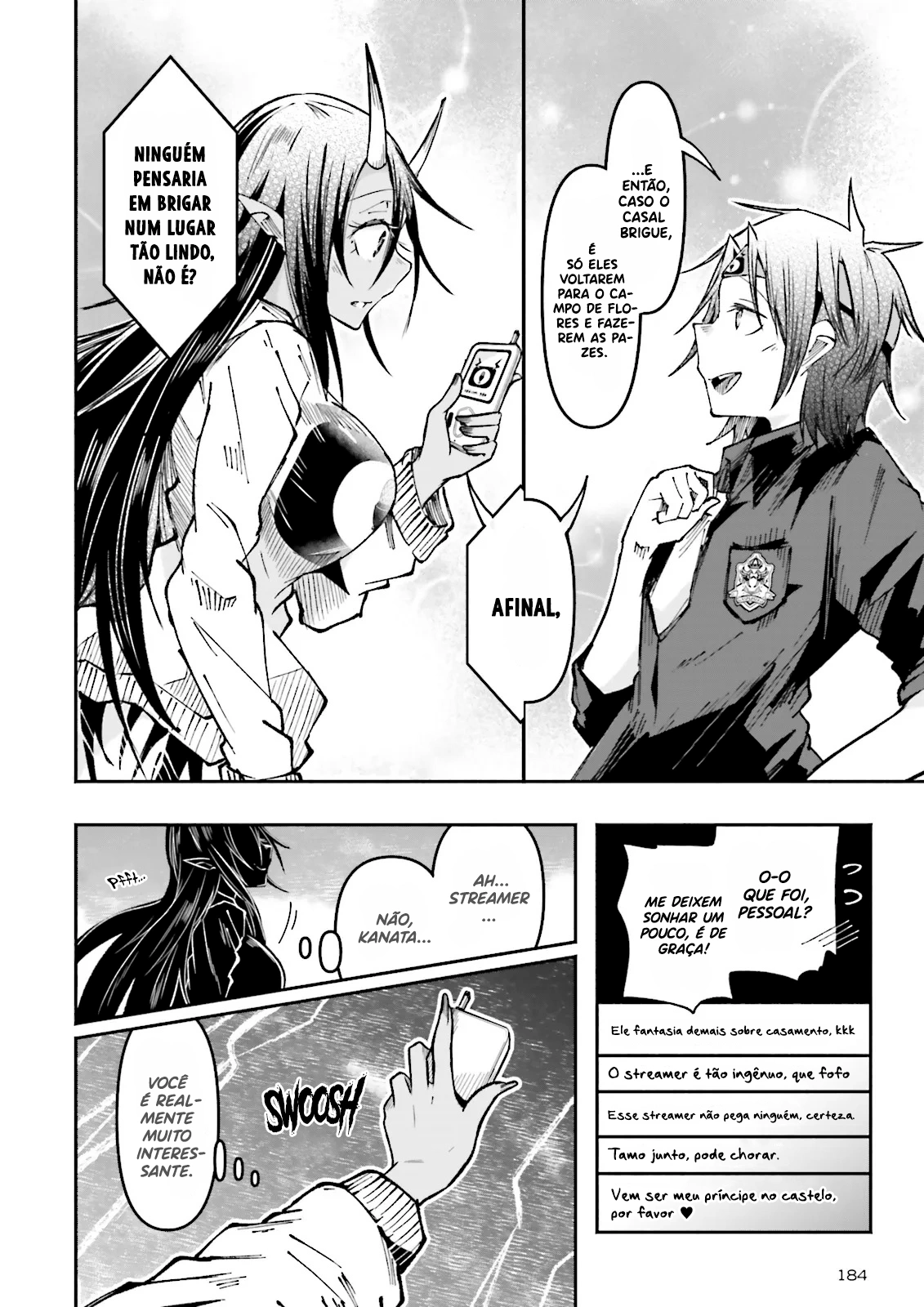 Isekai de Haishin Katsudou wo Shitara Tairyou no Yandere Shinja wo Umidashite Shimatta Ken capitulo 45 pagina 11