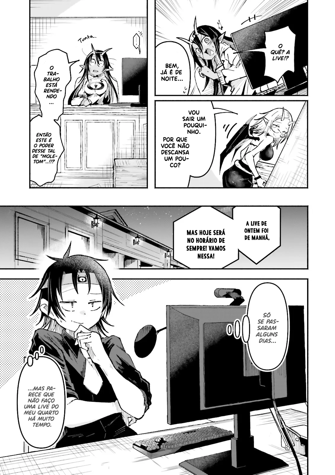 Isekai de Haishin Katsudou wo Shitara Tairyou no Yandere Shinja wo Umidashite Shimatta Ken capitulo 45 pagina 8