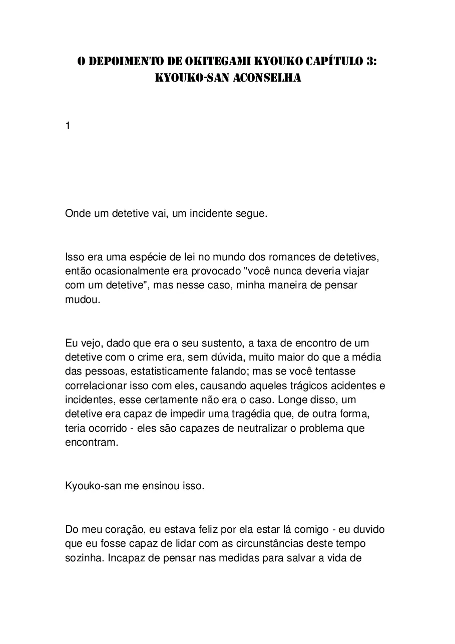 O Detetive Errante e a Detetive AmnÃ©sica capitulo 7 pagina 1