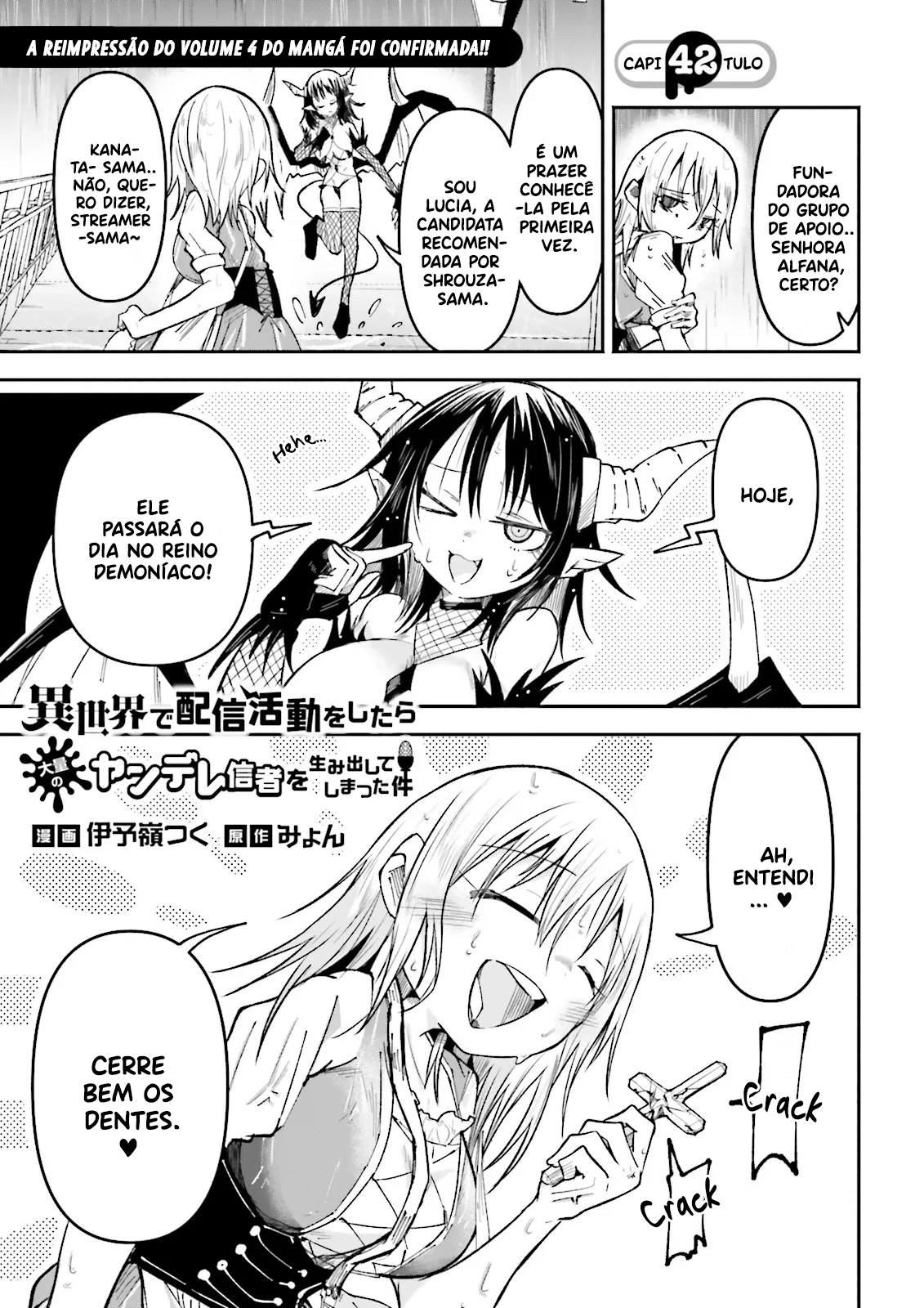 Isekai de Haishin Katsudou wo Shitara Tairyou no Yandere Shinja wo Umidashite Shimatta Ken capitulo 42 pagina 2