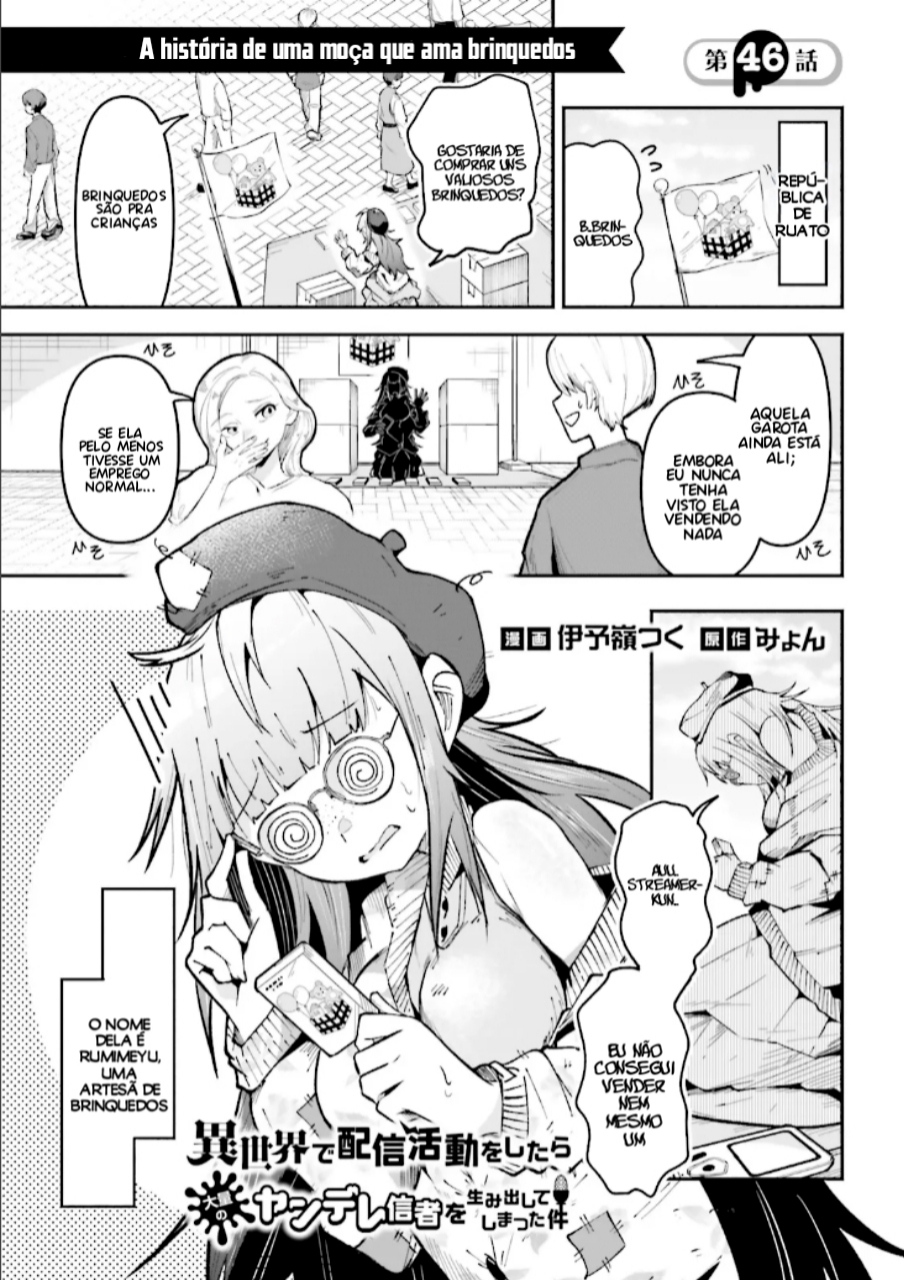 Isekai de Haishin Katsudou wo Shitara Tairyou no Yandere Shinja wo Umidashite Shimatta Ken capitulo 46 pagina 1