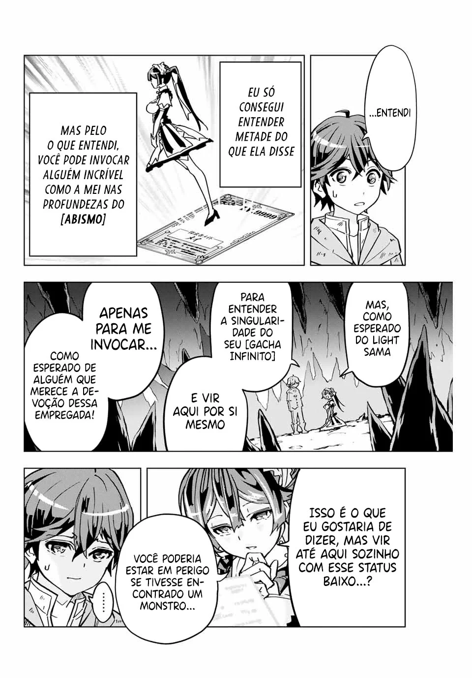 Meu Presente de Nível 9999 de Gacha Ilimitado capitulo 2 pagina 13