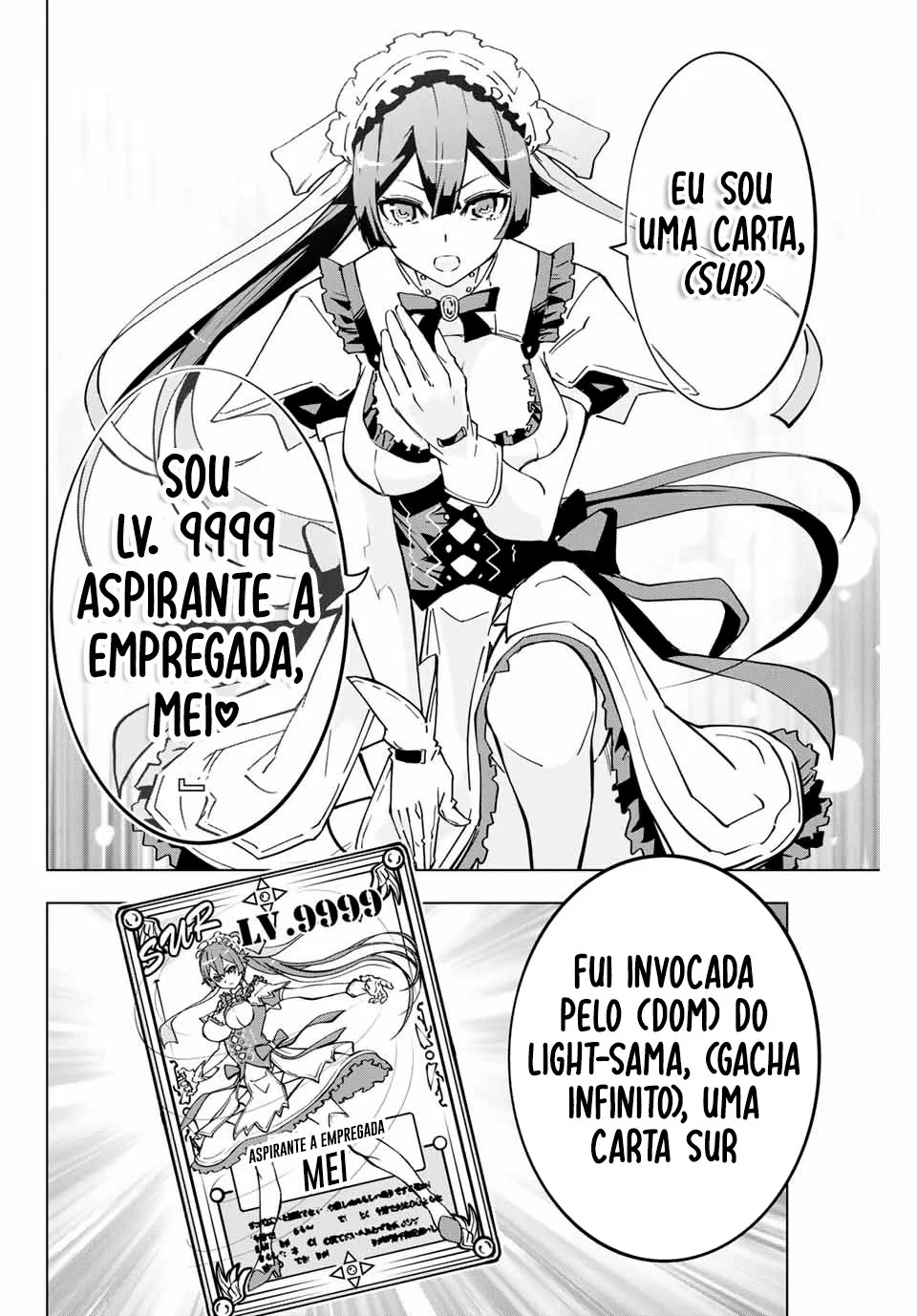 Meu Presente de Nível 9999 de Gacha Ilimitado capitulo 2 pagina 7