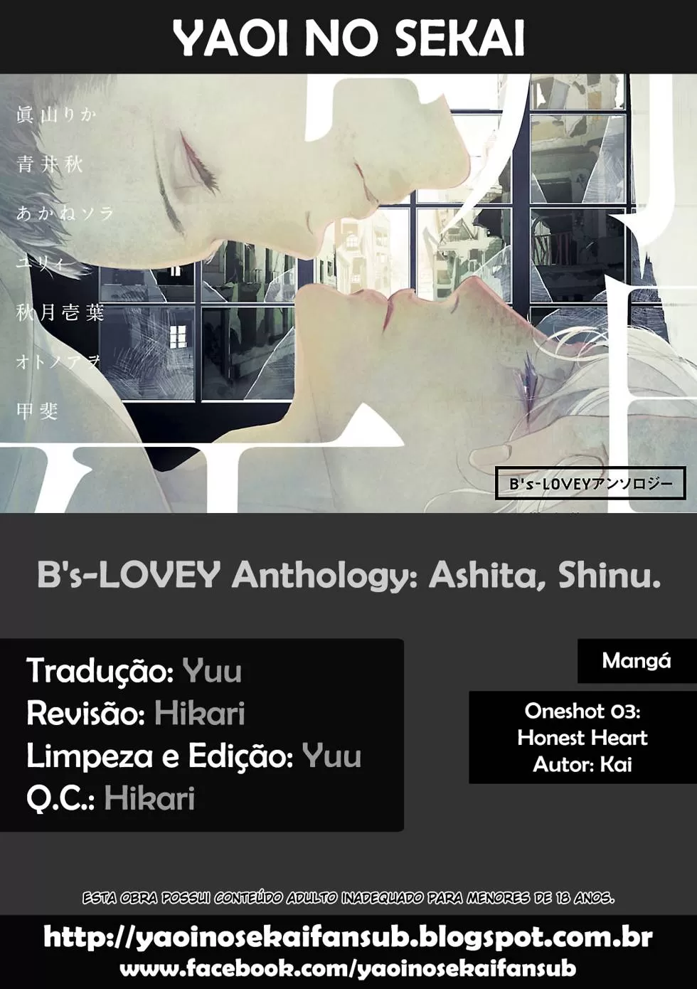 Antologia B's-LOVEY: AmanhÃ£, Morrerei capitulo 3 pagina 2