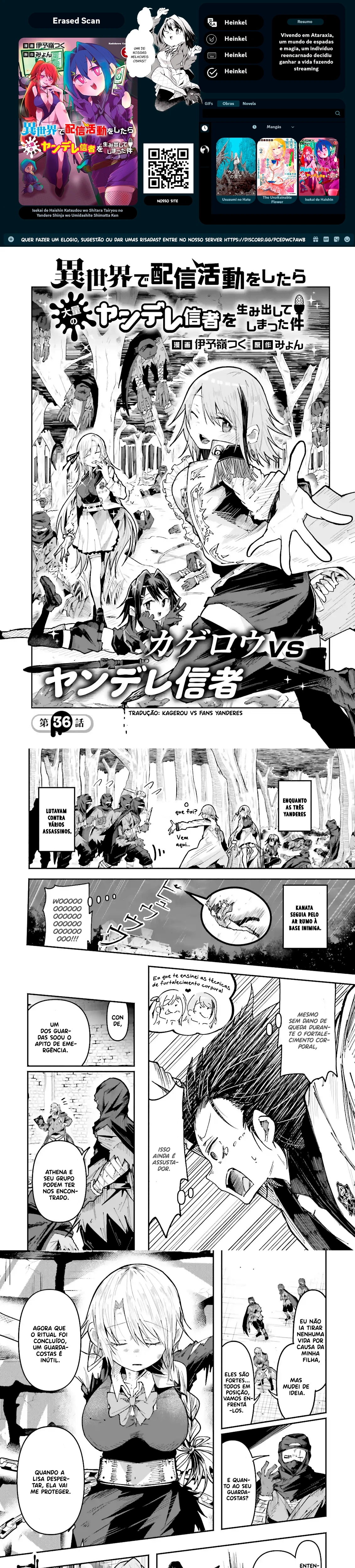 Isekai de Haishin Katsudou wo Shitara Tairyou no Yandere Shinja wo Umidashite Shimatta Ken capitulo 36 pagina 1